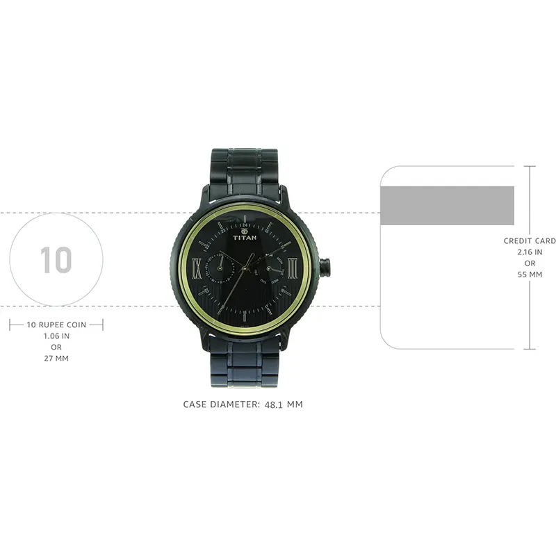 Titan Regalia Baron Black Dial Analog Men's Watch- 1743NM01